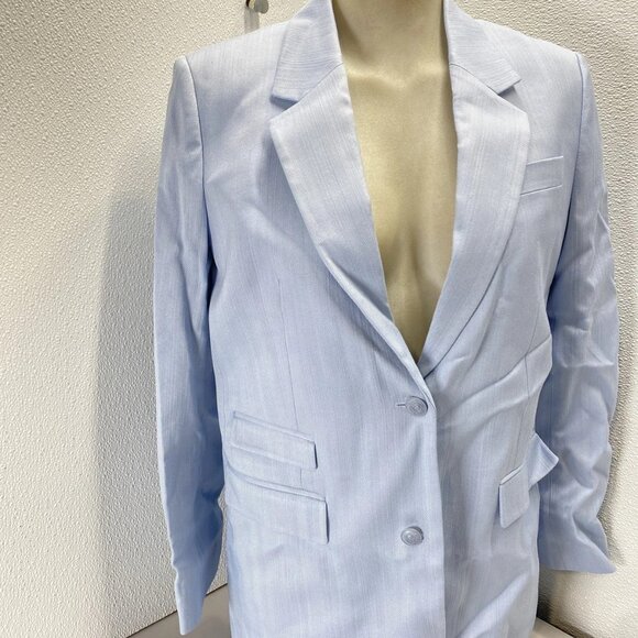 The Kooples Two-Button Tend Blazer • Size 38 • Light Spring Blue - Picture 10 of 13